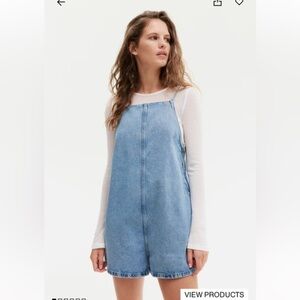 h&m square neck romper